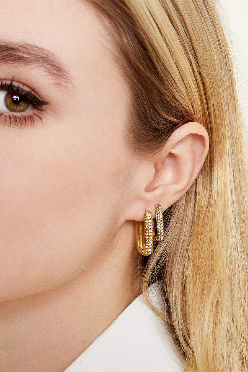 Shimmer Spark Stainless Steel Earrings