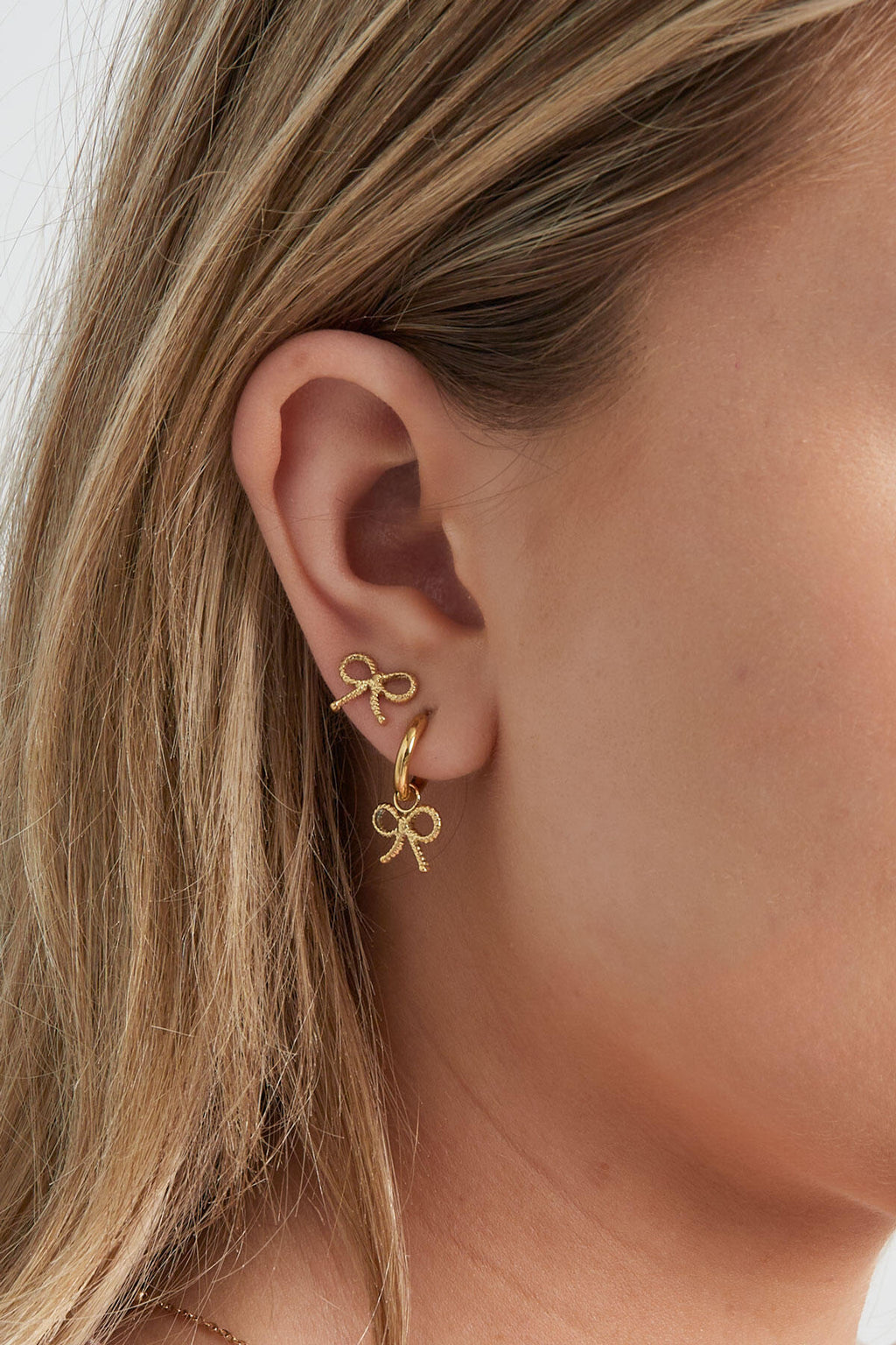 earrings bow basic