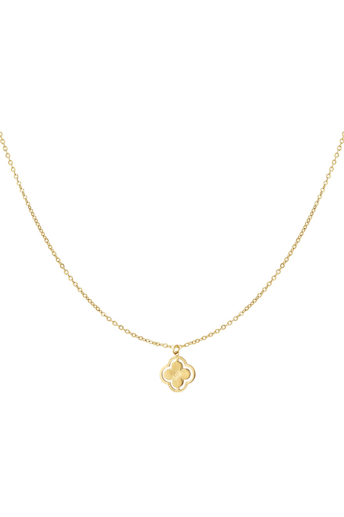 double clover necklace
