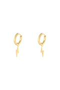 Earrings Bolt Gold Color Stainless Steel