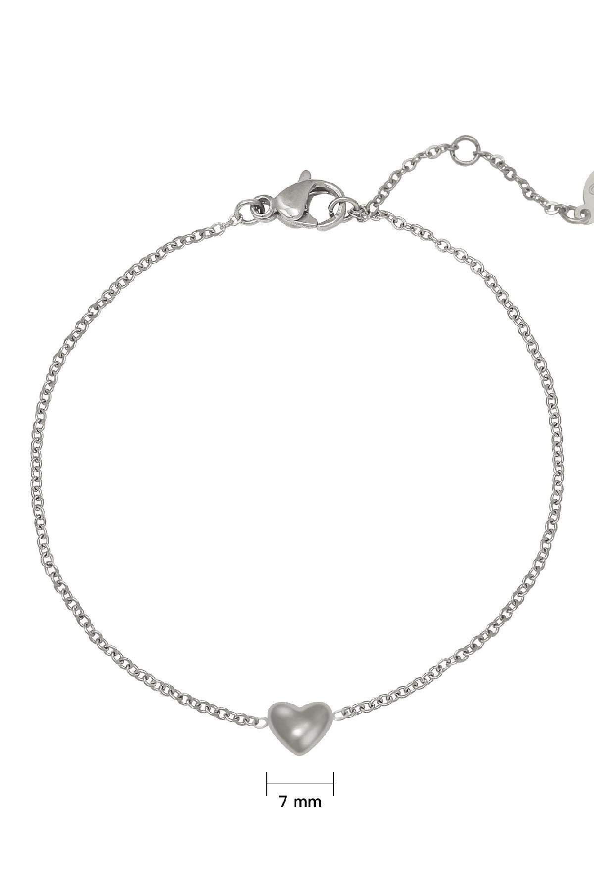 Bracelet Always in my Heart Silver Color Stainless Steel