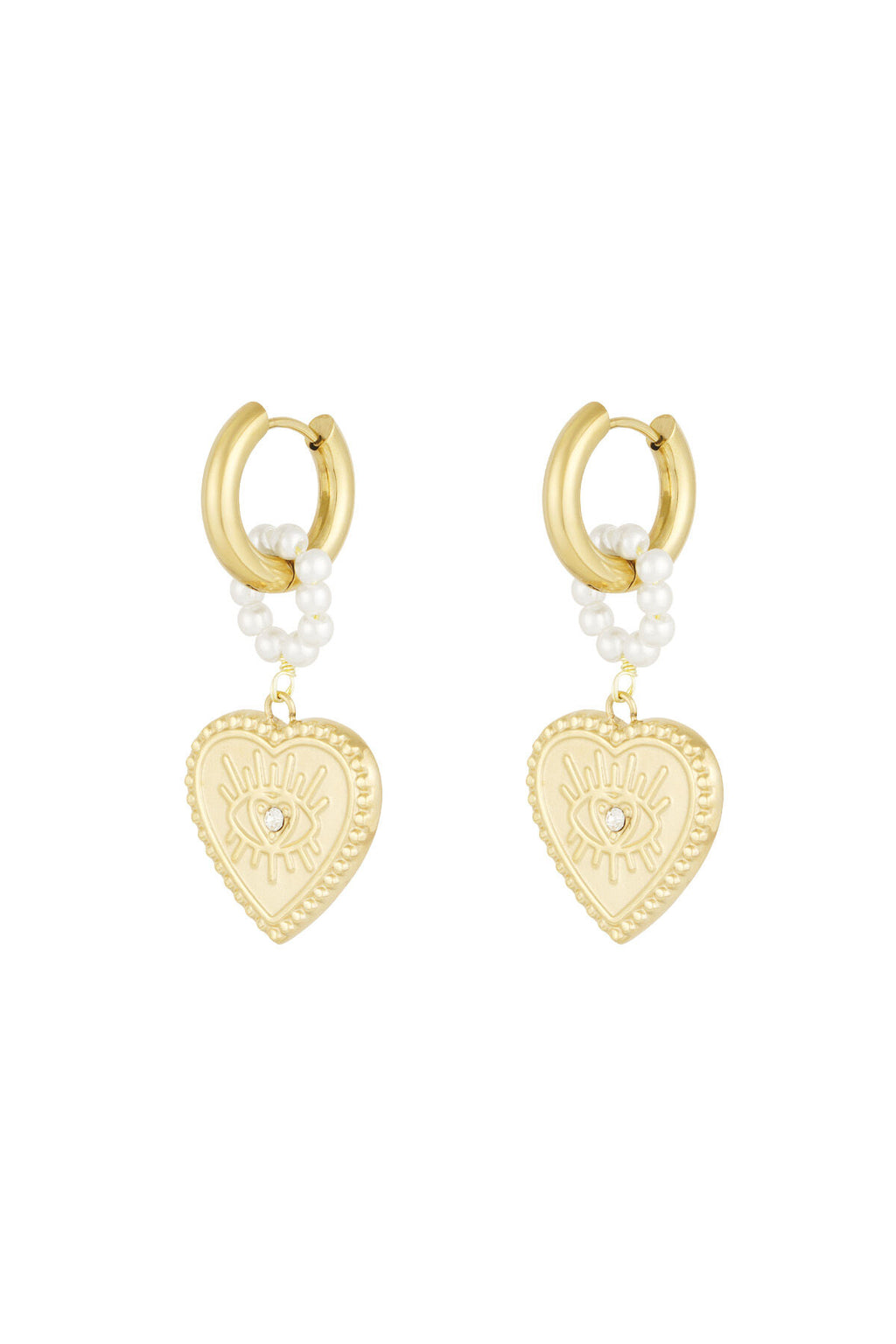 charming heart earrings