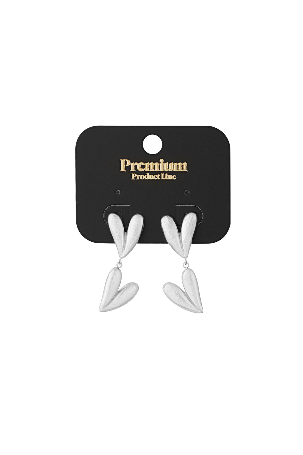 double heart earrings