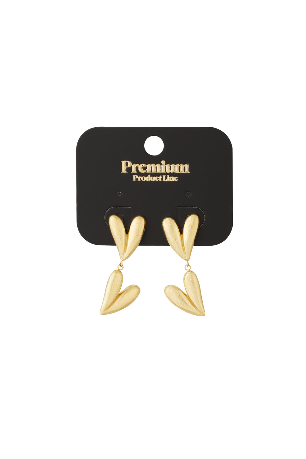 double heart earrings