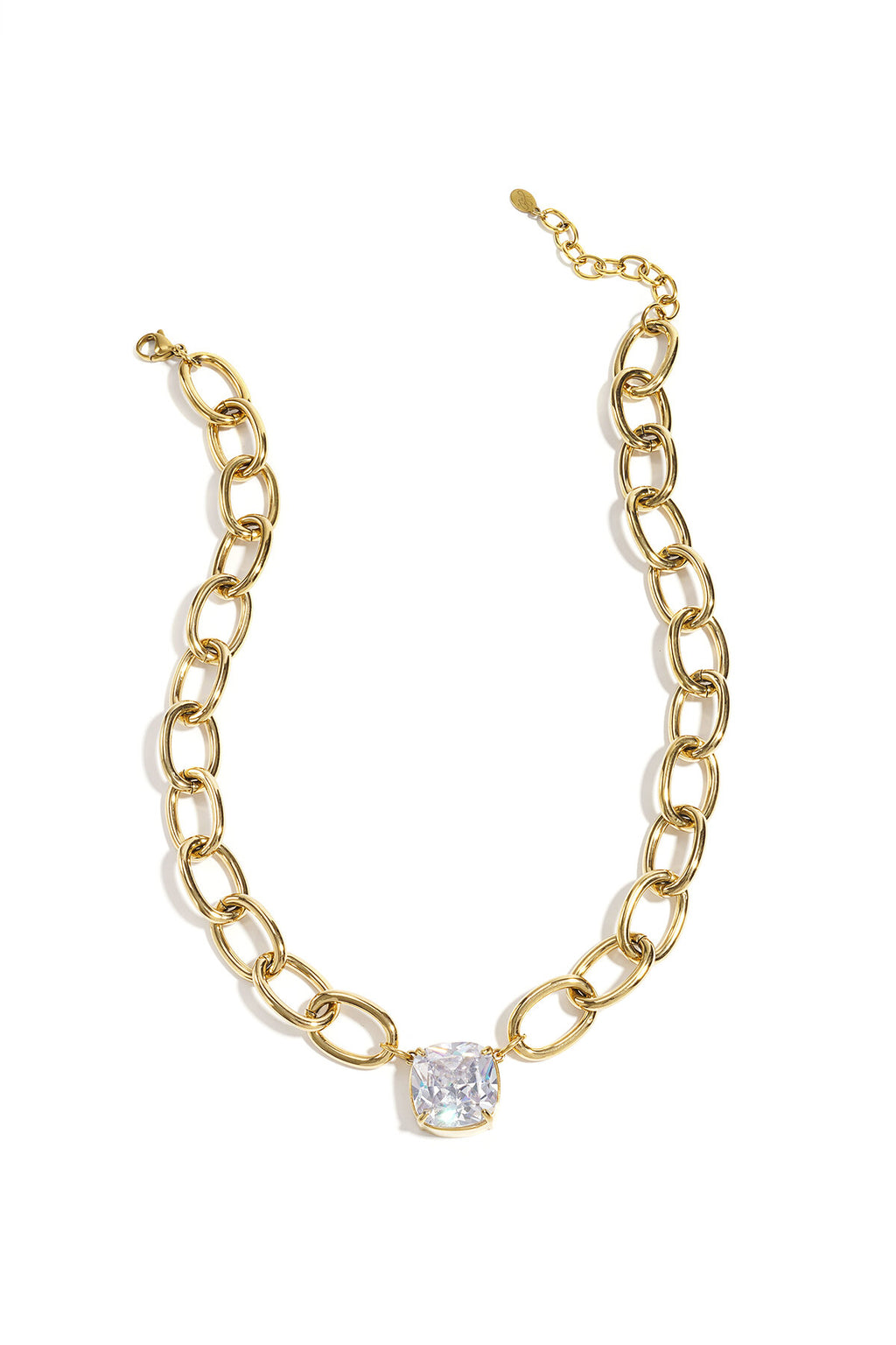Link chain with statement pendant