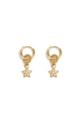Small earring with dangling embellished star