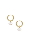 Earrings Pearl Of The Sea Grey Stainless Steel