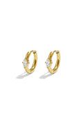 Small earrings with marquise-shaped stone