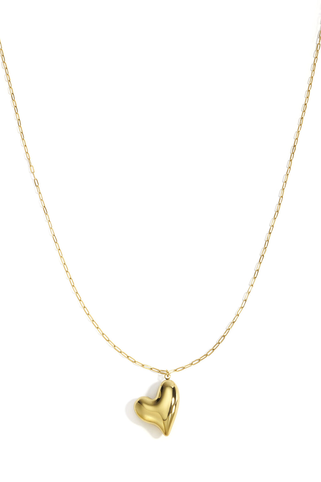 Stainless Steel Long Necklaces Heart Casual Daily Simple Series Women's jewelry