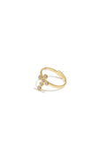 Statement ring with cross and stones