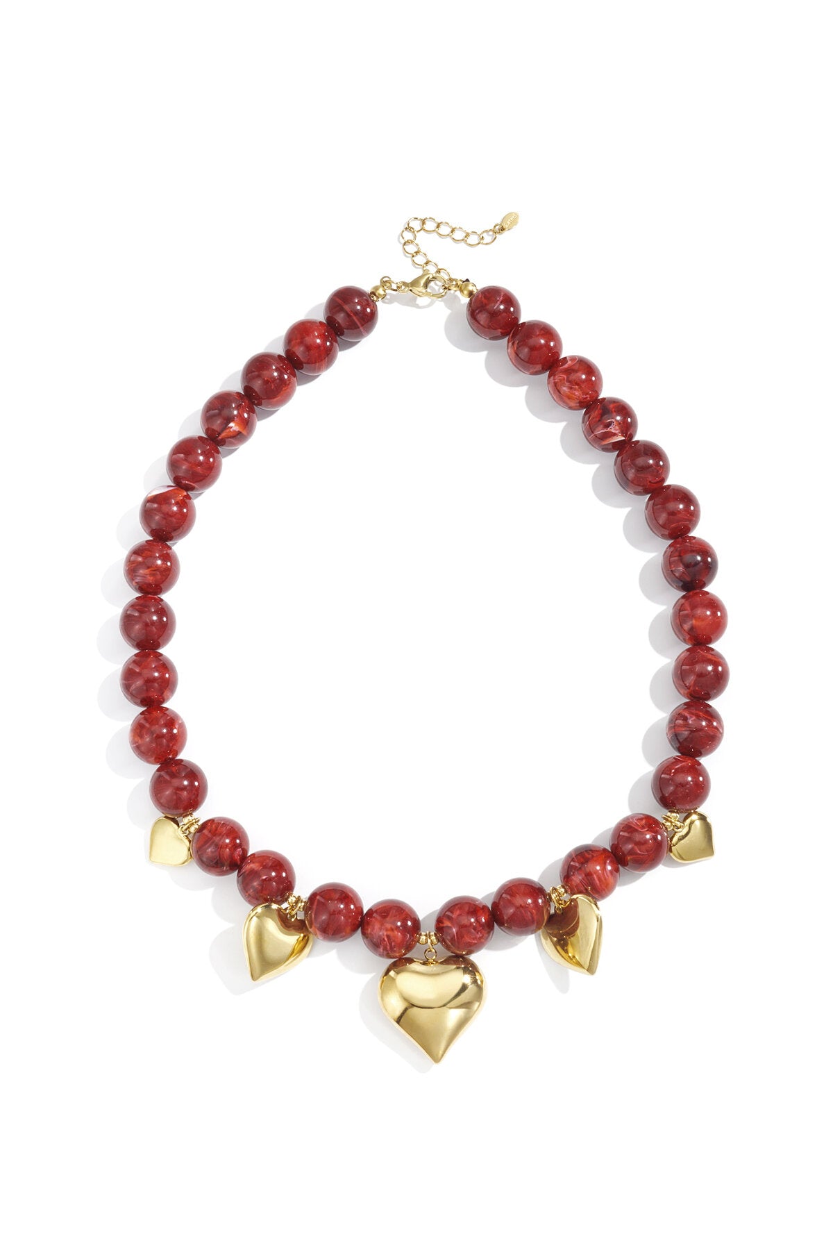 Acrylic Beaded Necklaces Heart Casual Daily Ethnic Series Women's jewelry