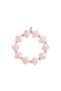 Beaded bracelet with clover beads