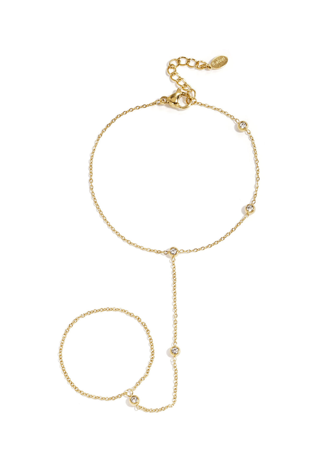 Handchain with asymmetrical stones